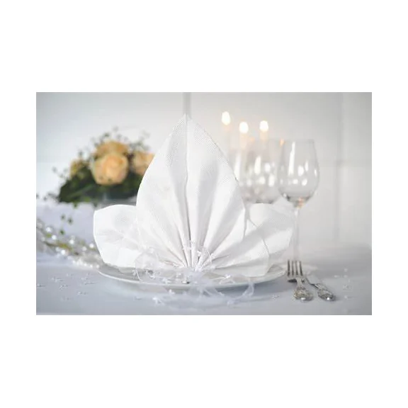 DUNI servítky Elegance Lily white